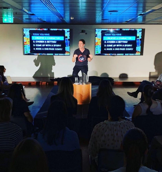 MIkeBarryMakeYourOwnComicWorkshop_Corporate